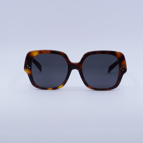 ?️ New Celine CL40241F 53A Sunglasses - Medium Havana Frame, Smoke Lenses main image 8